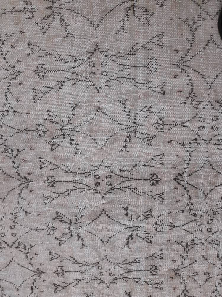 Floral Vintage Rug 6 x 9.6 OUSHAK RUG TURKISH Oushak Rug Vintage Wool Oushak Rug Hand Made Rugs Vintage Turkish Rug Neutral Rug