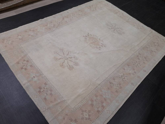 MUTED Vintage Rug, 6.8 x 8.8 Rug, Turkish Rugs, Hand Made Rug, Muted Persian Rug  Turkish Rug Muted Wool Rug Vintage Rug Muted Oriental Rug