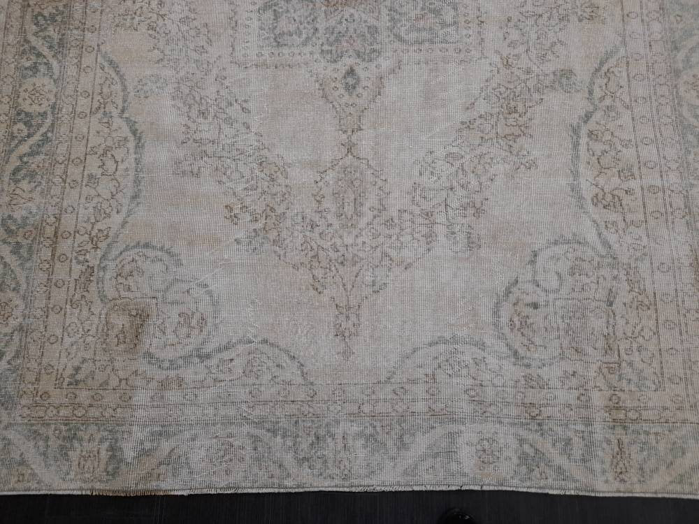 DISTRESSED Hand Made Rug 7X10 Vintage Turkish  Rug Natural wool Rug ORIENTAL Rug, Living Room Rug, Oushak Rug, Hand Knotted Rug Antique Rug