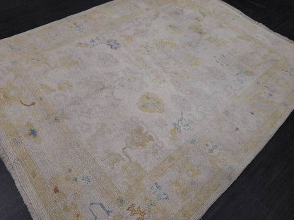 Vintage Oriental RUG Persian Rug Muted Vintage 5 x 6 Rug Vintage Fine Rug Neutral Oushak Rug Hand Made Rugs Vintage Turkish Rug 5x6.2