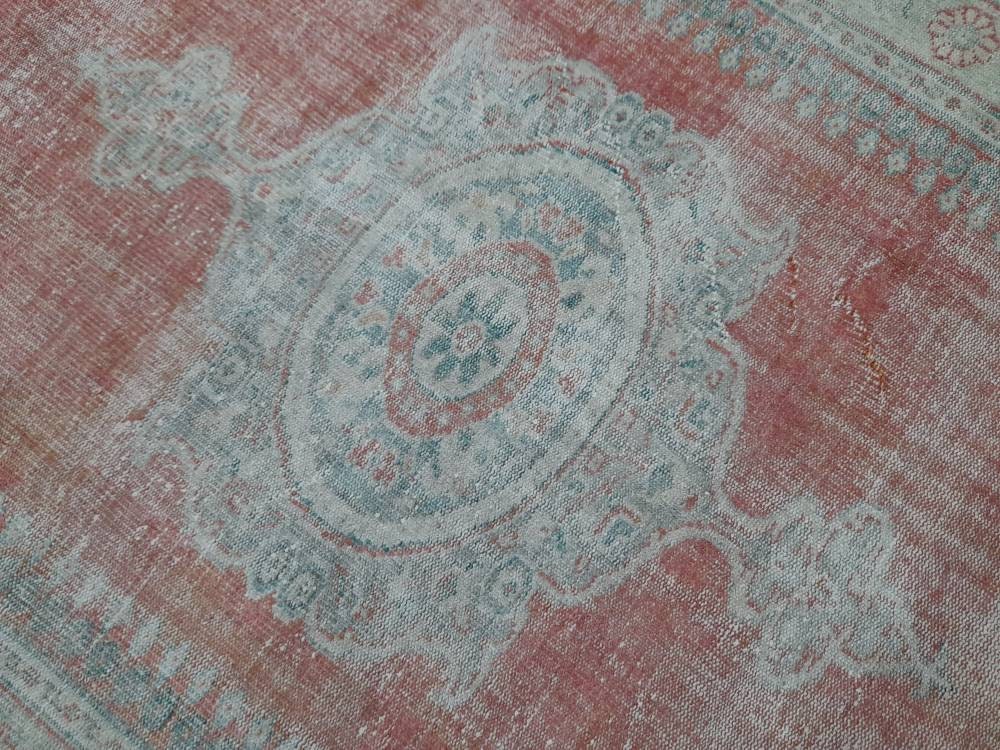 OUSHAK RUG TURKISH 6x9 Rug Vintage Rug Vintage Oriental Rug Wool Hand Knotted Rug Hand Made Rugs Antique Turkish Rug 6.2 x 9.1 Rug