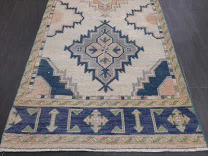 Muted Vintage Runner Rug 3 x 10.7 Muted Hallway Runner Kitchen Runner Rug Muted Staircase Runner Rug Muted Oushak Rug XÄ¹ Turkish Runner