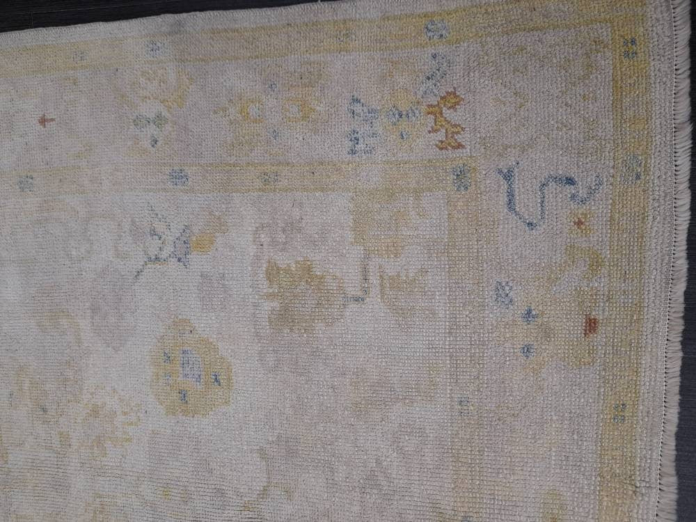 Vintage Oriental RUG Persian Rug Muted Vintage 5 x 6 Rug Vintage Fine Rug Neutral Oushak Rug Hand Made Rugs Vintage Turkish Rug 5x6.2