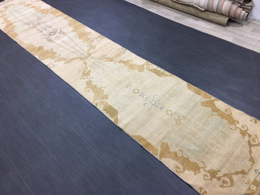 XL Wool Handmade Runner Rug 2.6 x 14 Long TURKISH Runner Rug Vintage Runner Rug Oriental Runner Rug Staircase Runner rug Hand Knotted Runner
