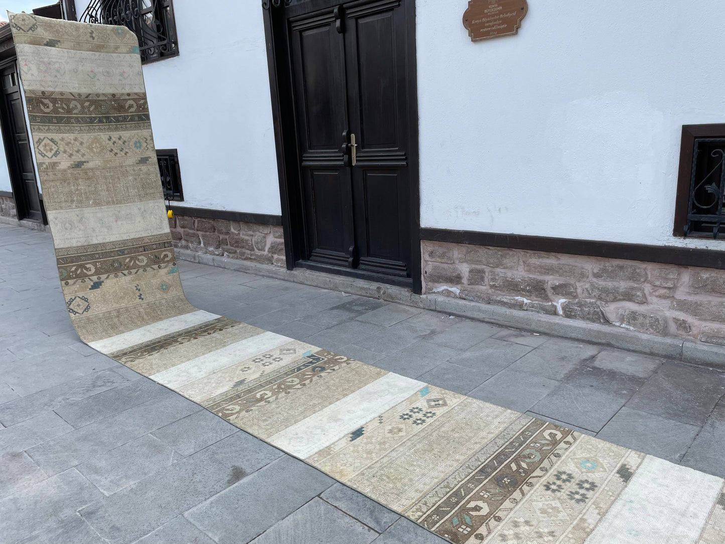 Extra Long Turkish Runner Very Long Patchwork Runner Rug 2.7 x 19.3 ft Vintage Runner Rug Oushak XL Oriental Runner Rug Staircase Runner rug