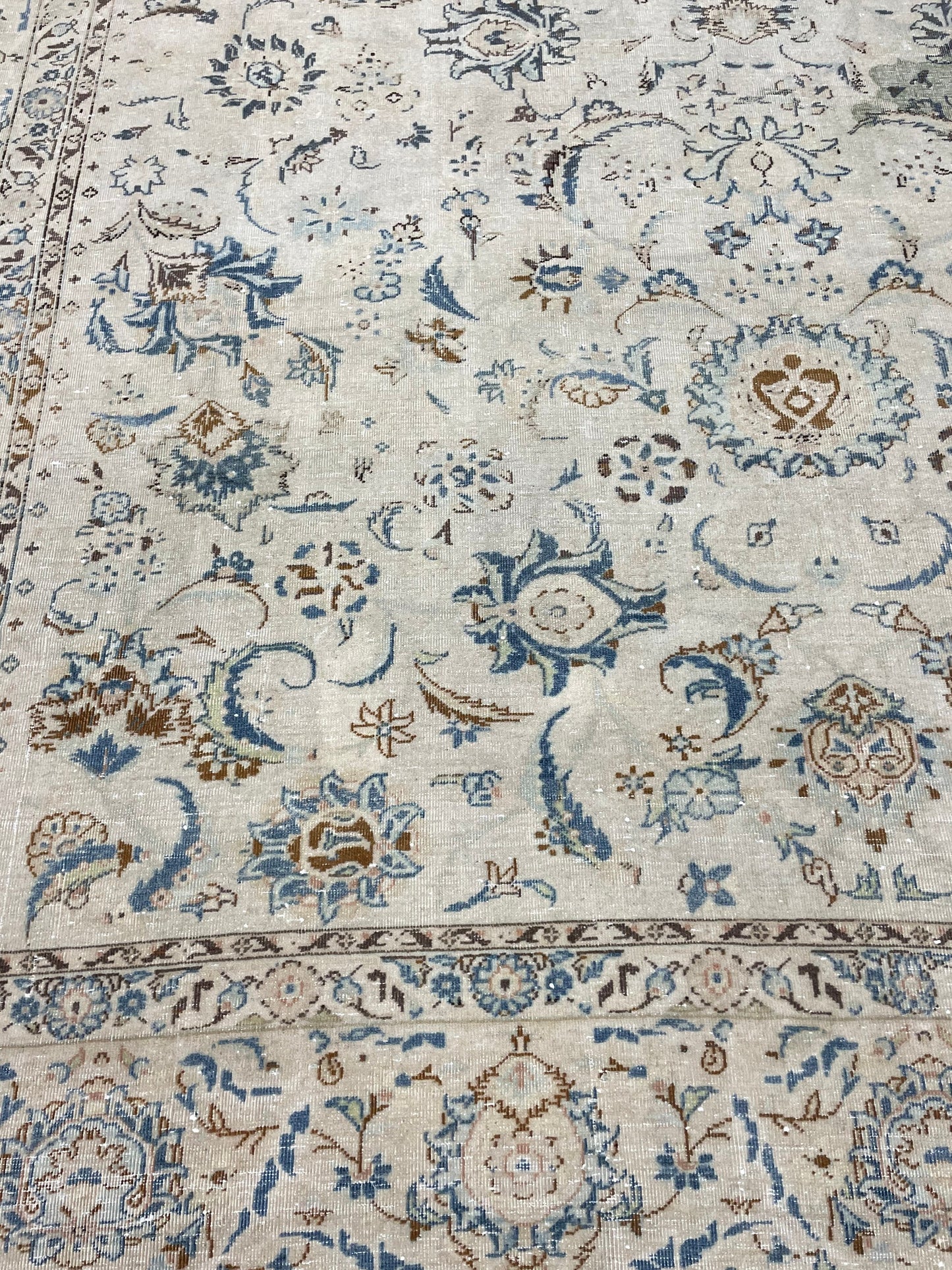 Large Persian RUG 7.6 x 11 Handmade Rug Vintage Turkish Rug Vintage Rug Muted Wool Oushak Rug Hand Made Rugs Art Rug