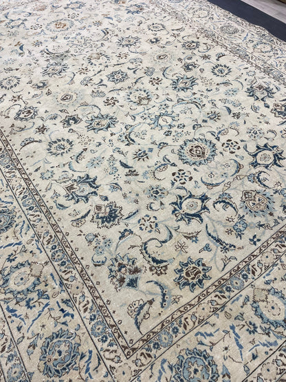 Large Persian RUG 7.6 x 11 Handmade Rug Vintage Turkish Rug Vintage Rug Muted Wool Oushak Rug Hand Made Rugs Art Rug
