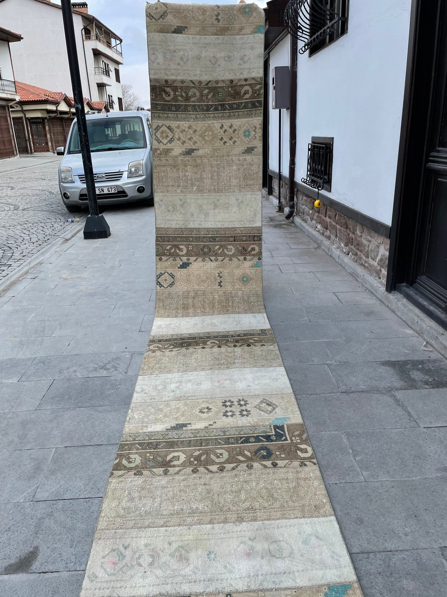 Extra Long Turkish Runner Very Long Patchwork Runner Rug 2.7 x 19.3 ft Vintage Runner Rug Oushak XL Oriental Runner Rug Staircase Runner rug