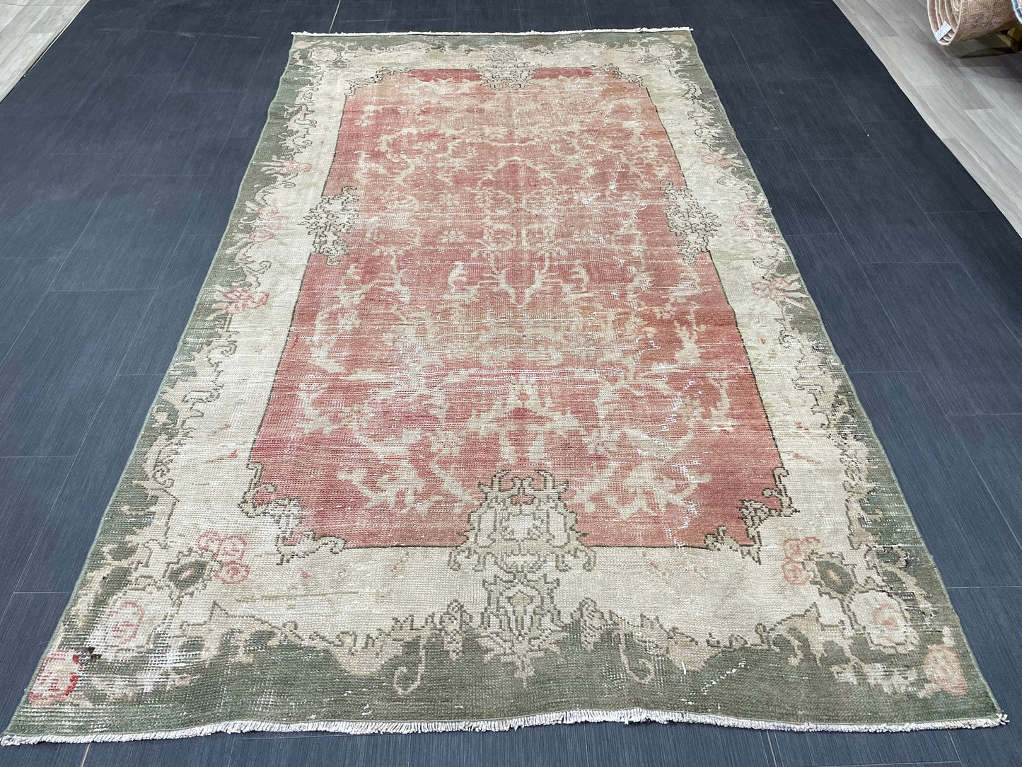 Antique OUSHAK RUG 4.6 x 8 Vintage Rug Vintage Rug Wool Rug Hand Made Rugs Vintage Turkish Rug wholesalerugs