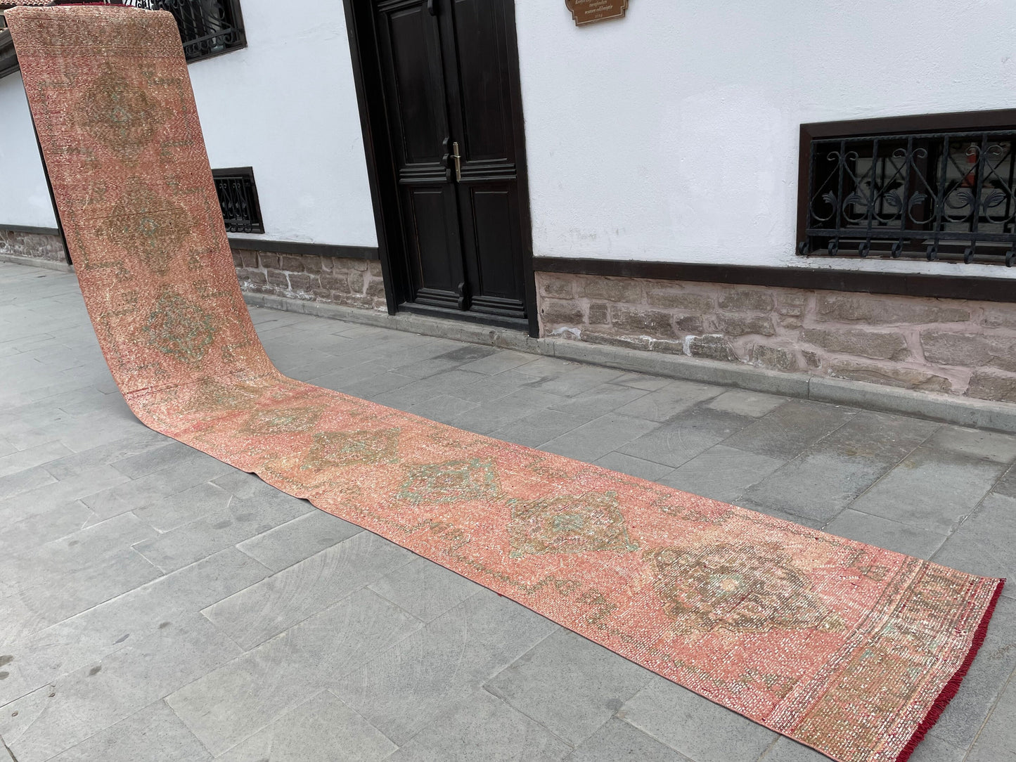 Distressed Vintage Runner Extra Long Turkish Runner 2.7 x 19.7  Stair Runner Rug Vintage Runner XL Oriental Runner Staircase Handmade Runner
