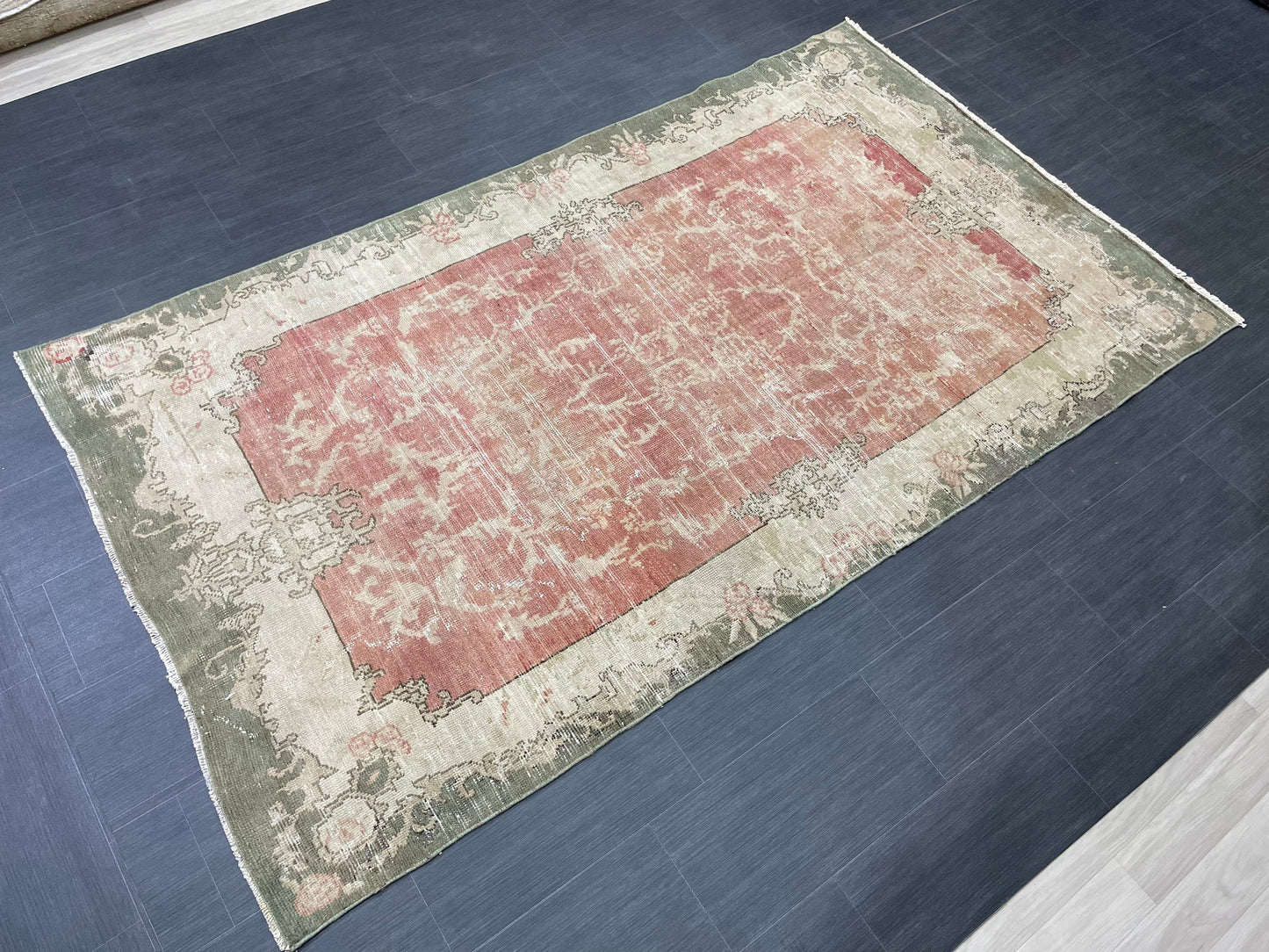 Antique OUSHAK RUG 4.6 x 8 Vintage Rug Vintage Rug Wool Rug Hand Made Rugs Vintage Turkish Rug wholesalerugs