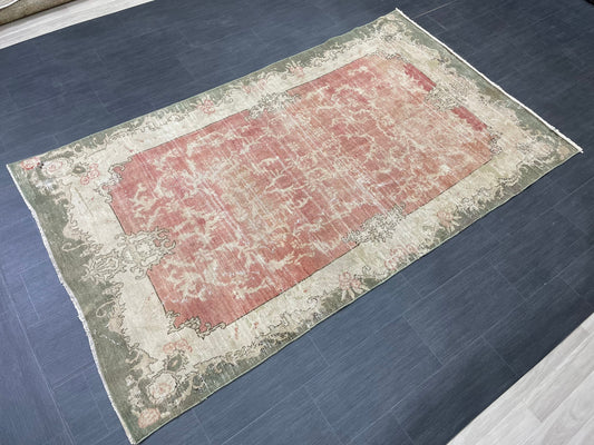 Antique OUSHAK RUG 4.6 x 8 Vintage Rug Vintage Rug Wool Rug Hand Made Rugs Vintage Turkish Rug wholesalerugs