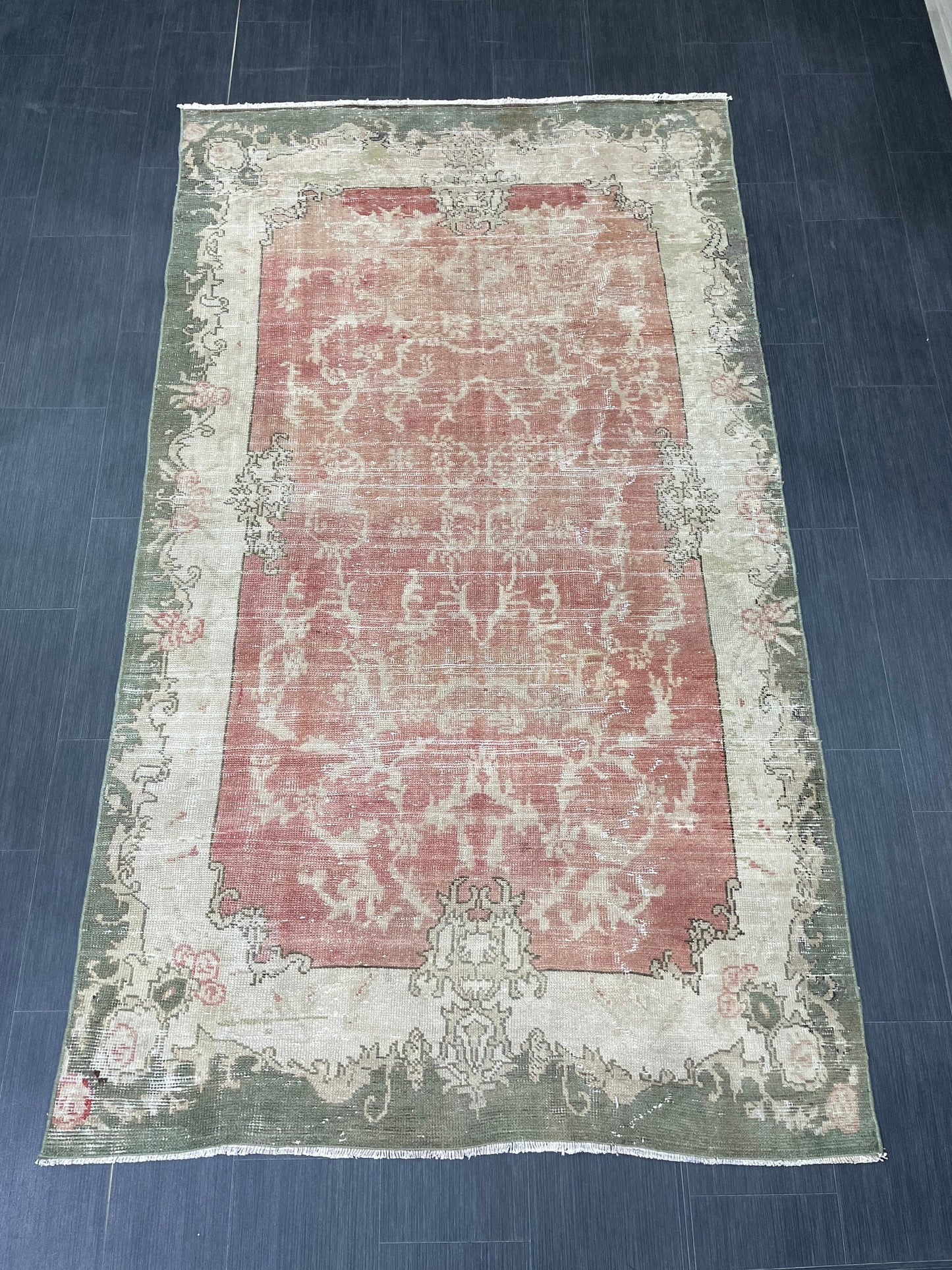 Antique OUSHAK RUG 4.6 x 8 Vintage Rug Vintage Rug Wool Rug Hand Made Rugs Vintage Turkish Rug wholesalerugs