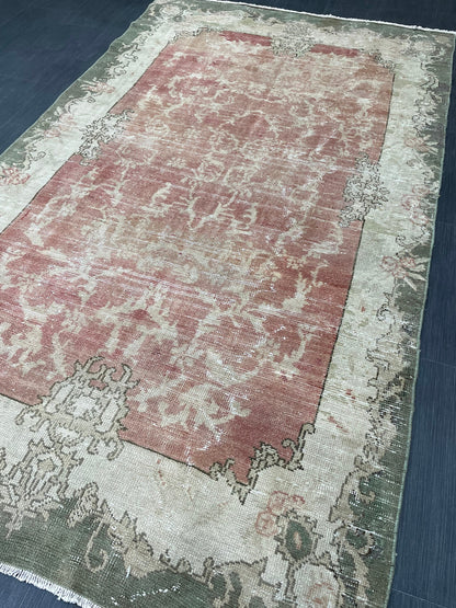 Antique OUSHAK RUG 4.6 x 8 Vintage Rug Vintage Rug Wool Rug Hand Made Rugs Vintage Turkish Rug wholesalerugs