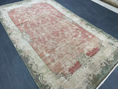 Antique OUSHAK RUG 4.6 x 8 Vintage Rug Vintage Rug Wool Rug Hand Made Rugs Vintage Turkish Rug wholesalerugs