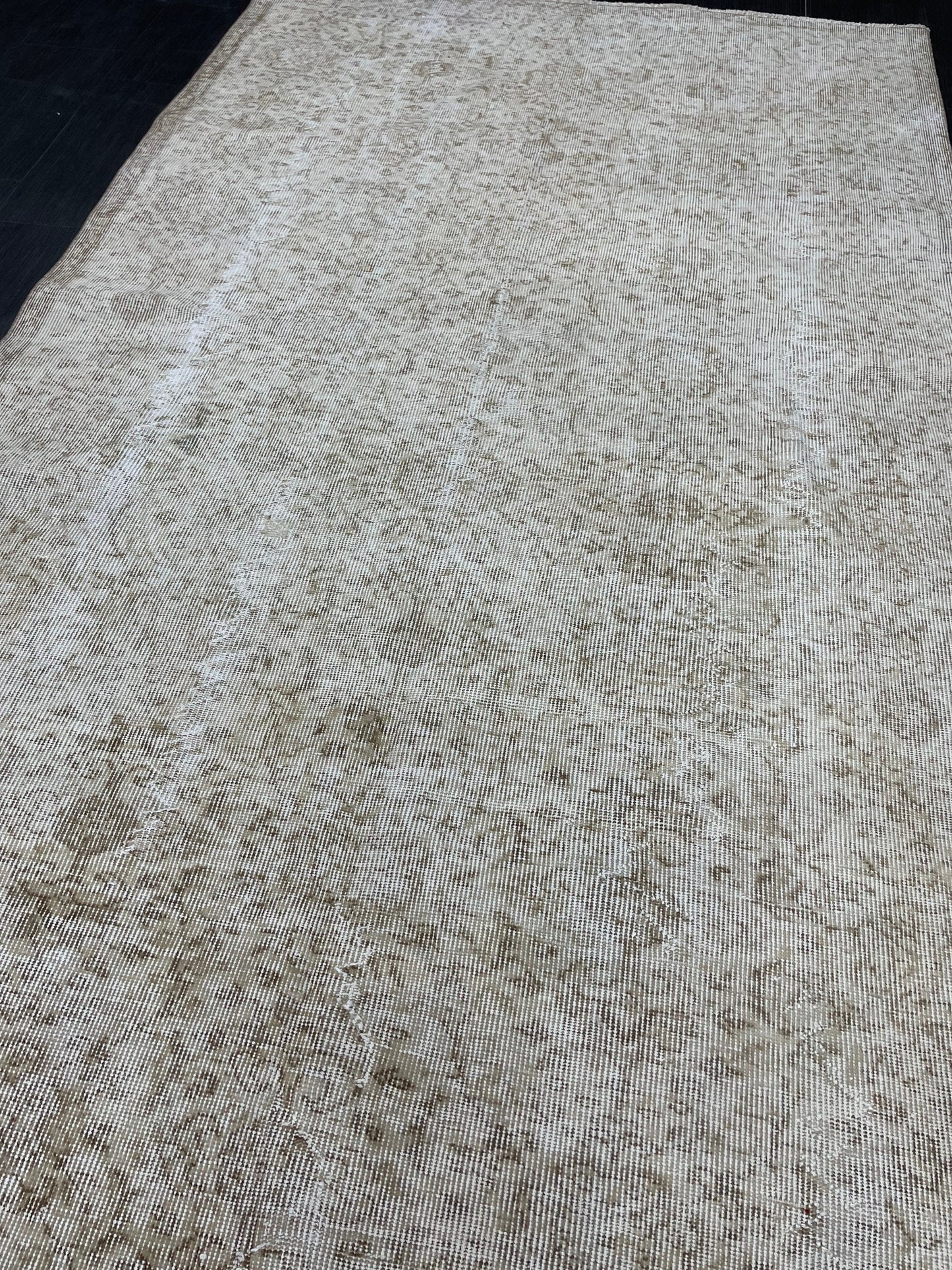 Muted Vintage Rug TURKISH Distressed Rug Vintage 5 x 8.4 Rug Oushak Rugs Muted Rug Turkish Oushak Rug, Vintage Oushak Rug Wool Rug