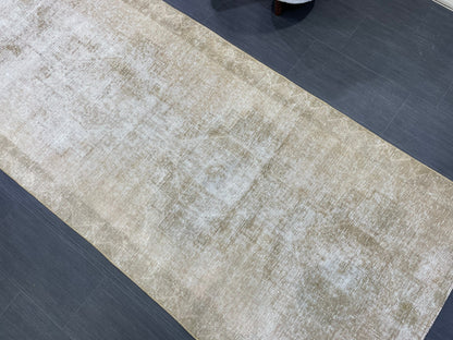 Distressed Vintage Runner Rug 3.6 x 11.5 ft Turkish Runner Rug Vintage Runner Rug Hallway Runner Rug Kitchen Runner Rug Wool Pile Runner Rug