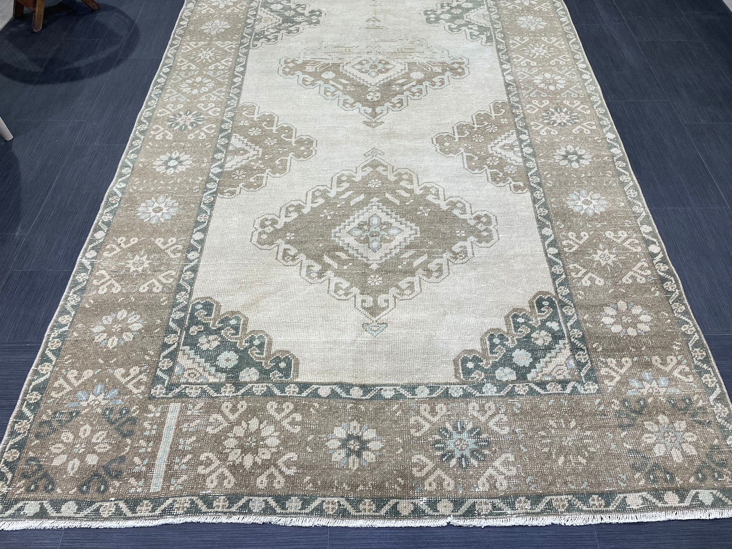 Handmade 5 x 12.4 Runner Rug, Oushak Runner Rug, Turkish Runner Rug, Hand Knotted Runner Rug, Hallway Runner Rug Kitchen Runner Wool Runner