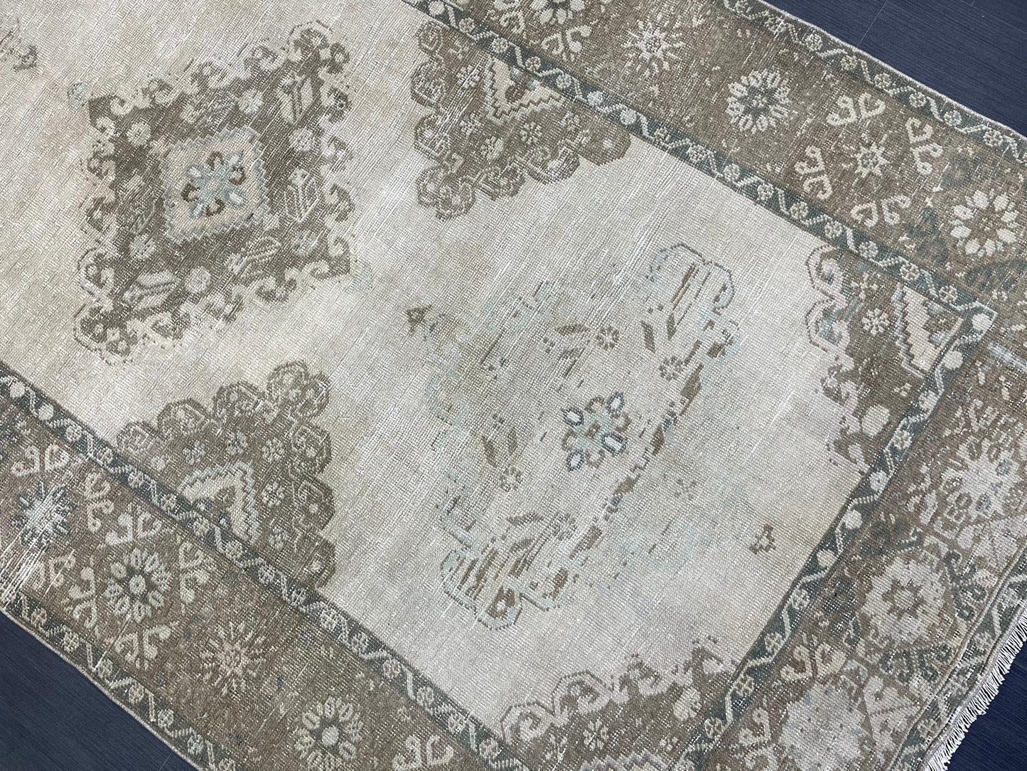 Handmade 5 x 12.4 Runner Rug, Oushak Runner Rug, Turkish Runner Rug, Hand Knotted Runner Rug, Hallway Runner Rug Kitchen Runner Wool Runner