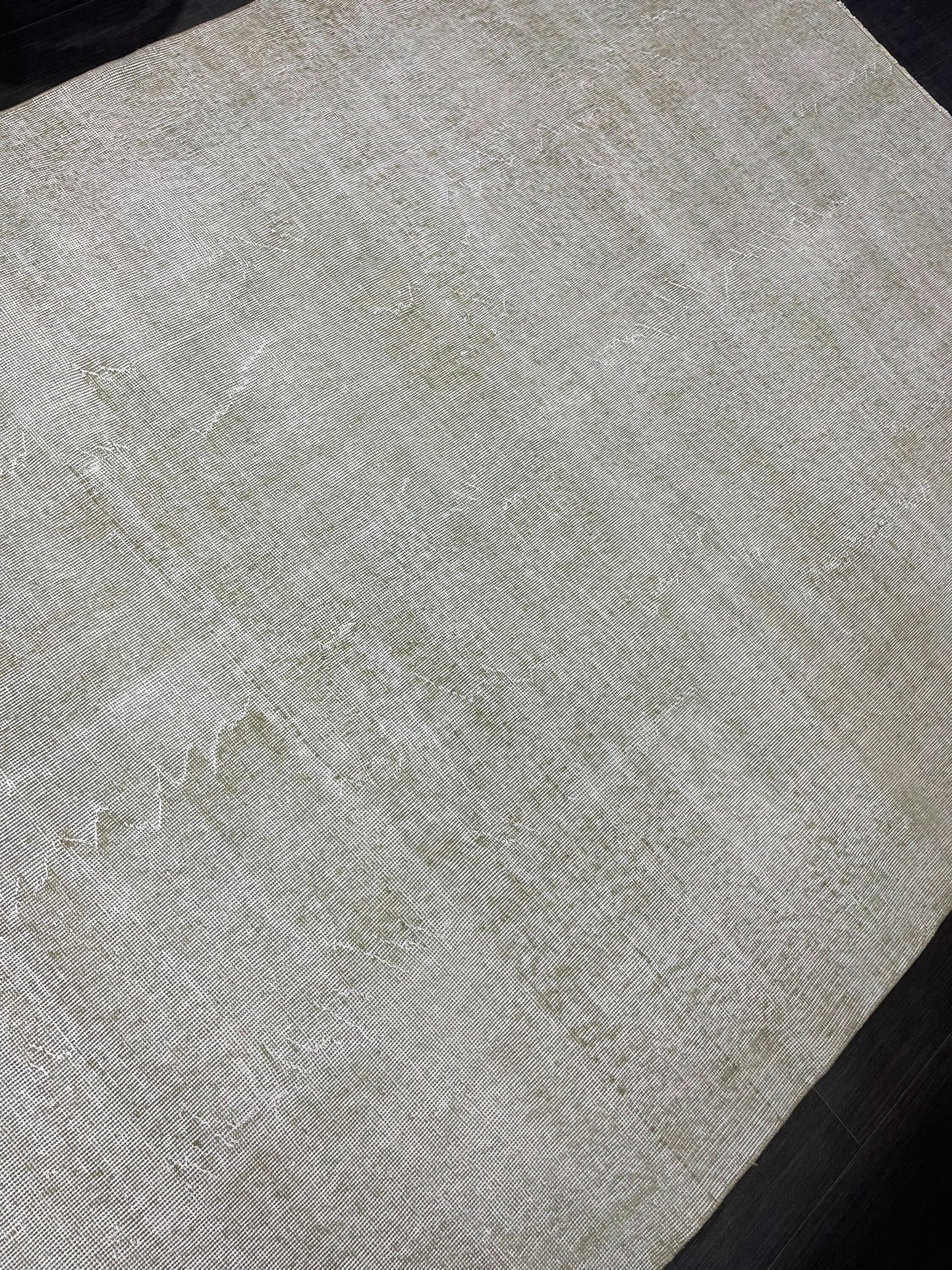 Neutral Vintage Rug Distressed 6.3 x 8.5 Rug Turkish Rug Muted Hand Knotted Wool Rug Handmade Rug Antique Rug