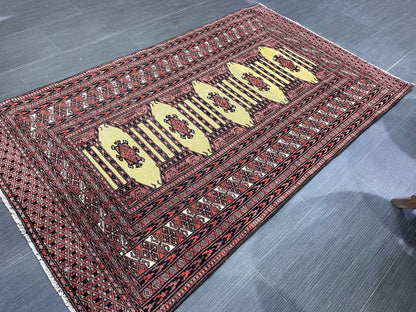 Turkish Rug, Vintage 3x5 Rug, Persian Rug, Oriental Rug, Hallway Rug, Kitchen Rug, Wool Rug Wool Rug Entryway Navy Rug