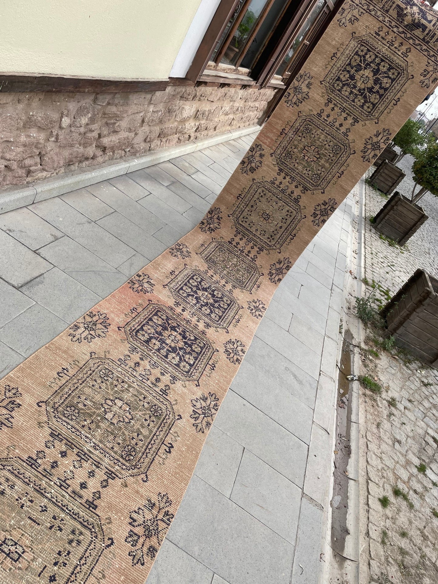 Wool Extra Long Runner Rug, Very Long Handmade Runner 2.7 x 22 ft Rug, Vintage Runner Rug, XL Turkish Runner Rug Staircase Runner rug