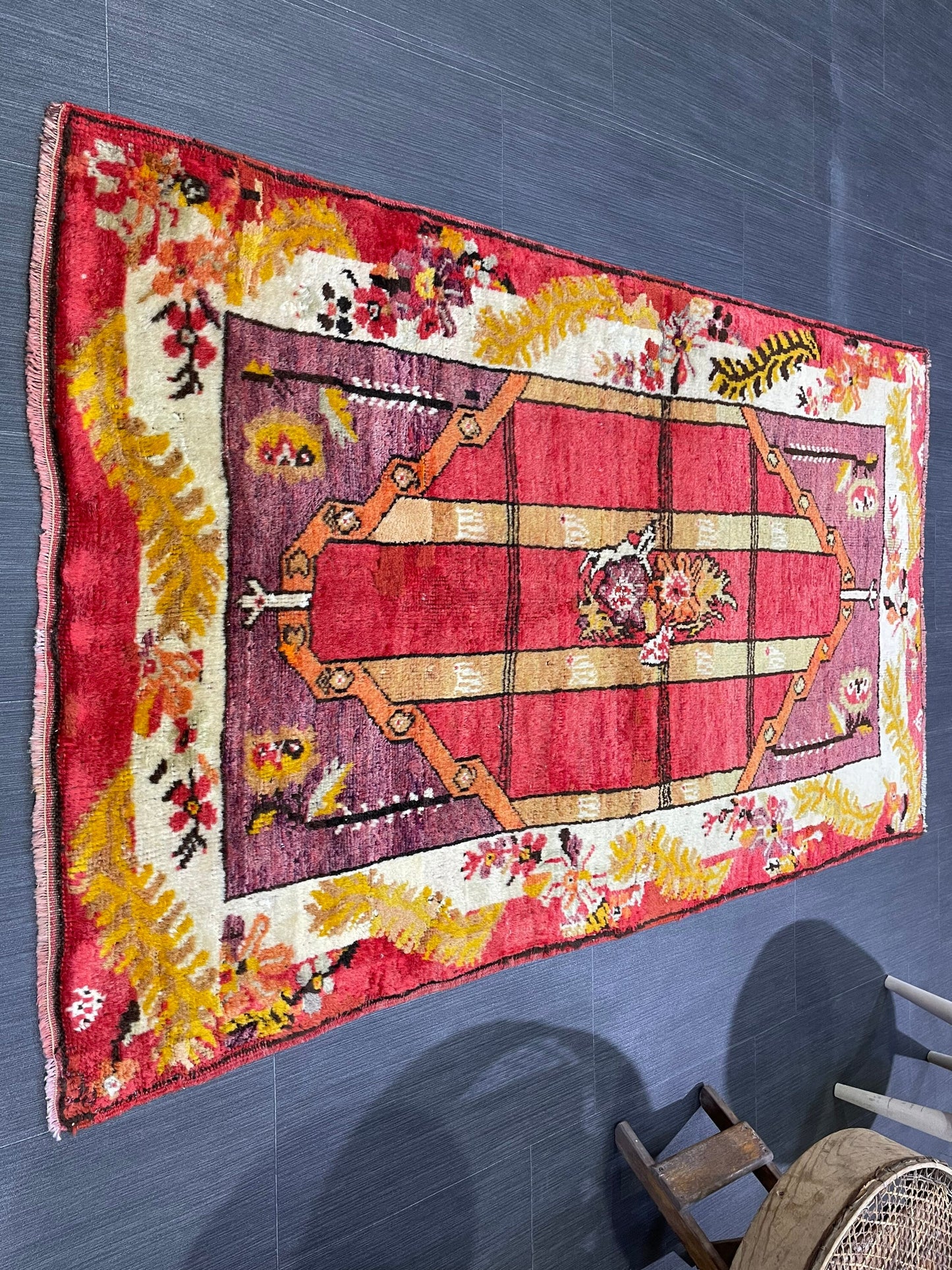 Antique Oriental RUG, Antique TURKISH 3.2 x 5.4 Rug, Vintage Persian Rug, Vintage Wool Hand Knotted Rug, Muted Handmade Rug