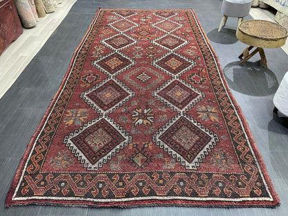 Handmade Rug, Oushak 5.3 x 10.9 Rug, Rustic Rug, Turkish Rug, Farmhouse Rug, Vintage Rug, Wool rug Hand Knotted Rug