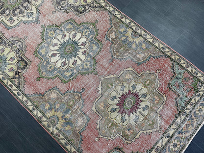 Handmade Runner Rug, Turkish Runner 3.7 x 12.4 Rug, Vintage Runner Rug, Hallway Runner Rug Kitchen Runner Rug, Hand Knotted Wool Runner Rug,