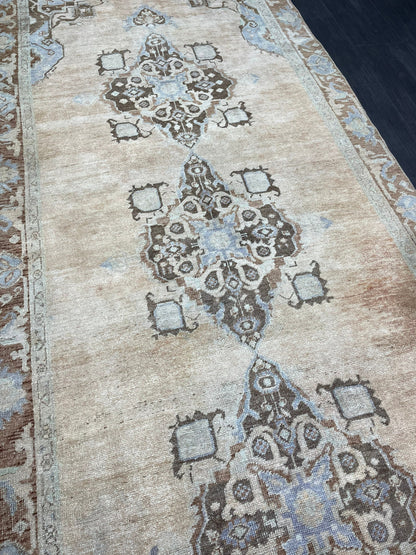 Turkish Rug, Muted Handknotted 4.5 x 8.3 Rug, Handmade Rug, Persian Rug, Vintage Wool Rug, Turkish Kitchen Rug