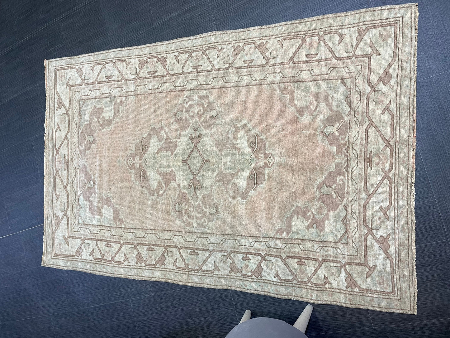 Handmade Rug, Oushak 3.6 x 5.6 Rug, Rustic Rug, Rug Runner, Turkish Rug, Farmhouse Rug, Vintage Rug, Wool rug