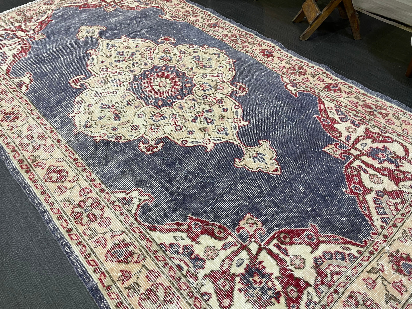 Persian Rug, Turkish Rug, Antique 4x7 Rug, Neutral Rug, Oushak Rug, Hand knotted Rug, Distressed Rug, Vintage Rug, Handmade Rug, woven rug.