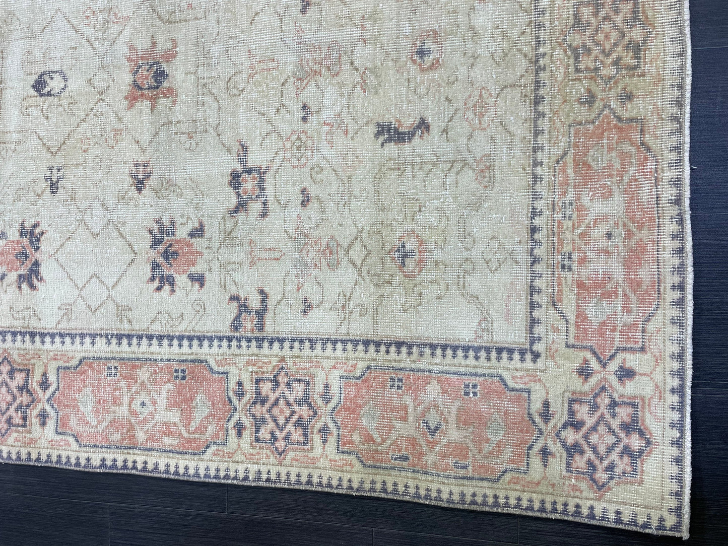 Distressed Persian Rug, Vintage 5 x 8.3 Rug, Handmade Rug, Antique Rug, Rustic Rug, Turkish Rug, Farmhouse Rug, Wool rug