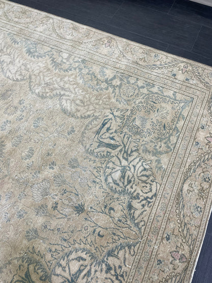 Muted Persian Rugs, 6 x 9.4 Vintage Rug, Oushak Rug, Rustic Rug, Fine Hand Knotted Rug, Farmhouse Rug, Wool Handmade Rug