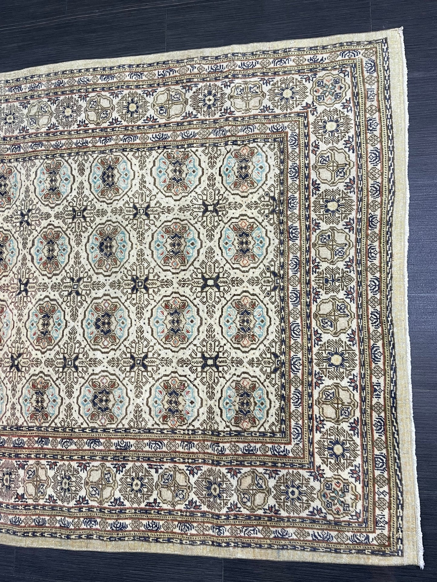 Fine Hand Knotted Rug, Vintage 4x6 Rug, Persian Rug, Turkish Rug, Oushak Rug, Handmade Rug, Rustic Rug, Wool Rug, Oriental Rug