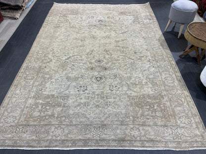 Fine Hand Knotted Rug, Vintage 6.5 x 9.4 Rug, Persian Rug, Turkish Rug, Oushak Rug, Handmade Rug, Rustic Rug, Wool Rug, Wholesalerug