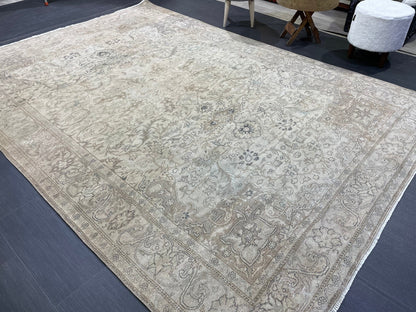 Fine Hand Knotted Rug, Vintage 6.5 x 9.4 Rug, Persian Rug, Turkish Rug, Oushak Rug, Handmade Rug, Rustic Rug, Wool Rug, Wholesalerug