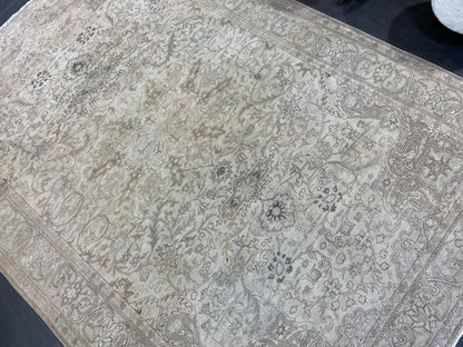 Fine Hand Knotted Rug, Vintage 6.5 x 9.4 Rug, Persian Rug, Turkish Rug, Oushak Rug, Handmade Rug, Rustic Rug, Wool Rug, Wholesalerug