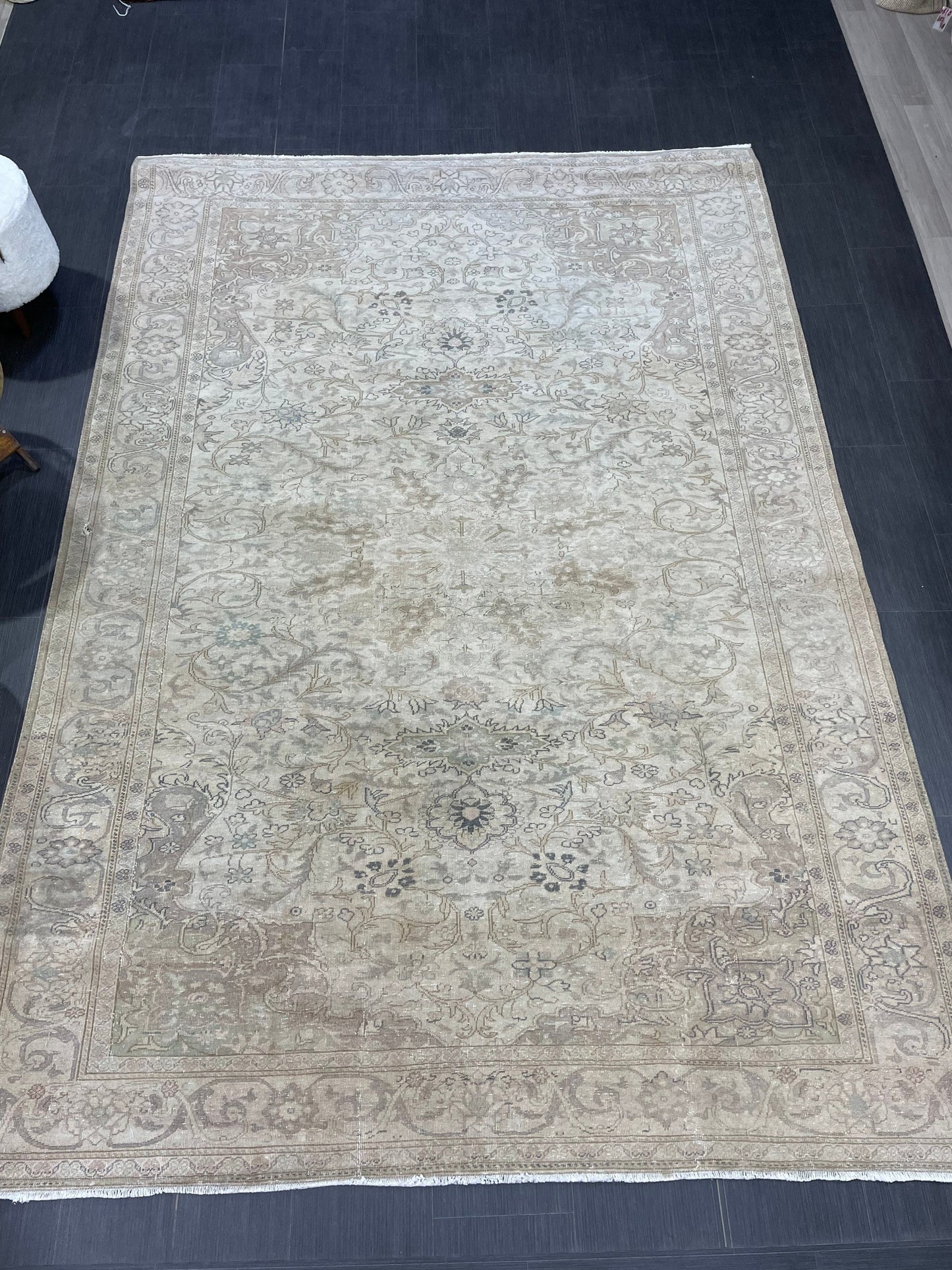 Fine Hand Knotted Rug, Vintage 6.5 x 9.4 Rug, Persian Rug, Turkish Rug, Oushak Rug, Handmade Rug, Rustic Rug, Wool Rug, Wholesalerug
