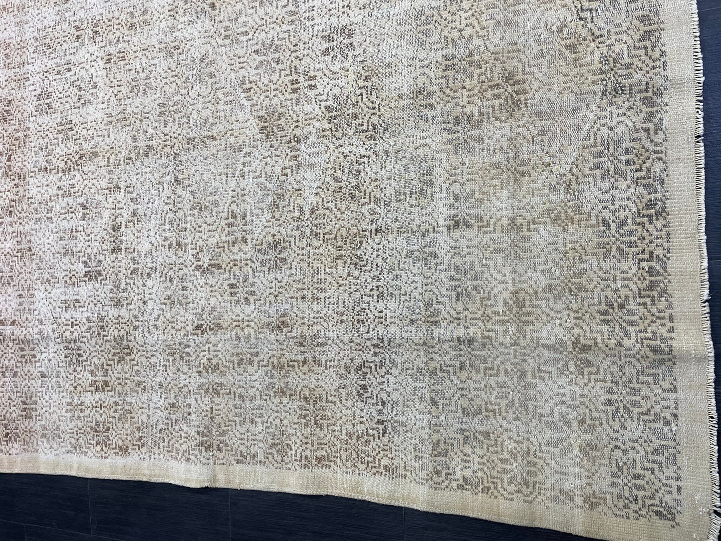 Antique WOOL RUG, Vintage 6x9 Rug, Turkish Oushak Rug, Handmade Rug, Distressed Rug, Oushak Rug, Farmhouse  Rug, Oriental Rug,Rustic Rug