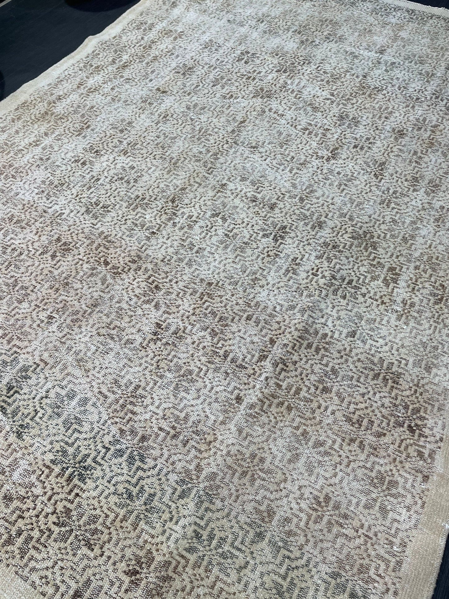 Antique WOOL RUG, Vintage 6x9 Rug, Turkish Oushak Rug, Handmade Rug, Distressed Rug, Oushak Rug, Farmhouse  Rug, Oriental Rug,Rustic Rug