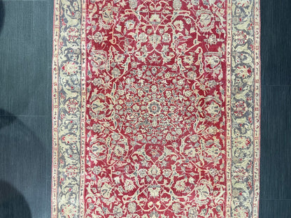 Vintage Rug, TURKISH 3x5 Rug,  HANDMADE Rug, Fine Hand Knotted Oushak Rug, Persian Rug Oriental Rug, Quality Rug