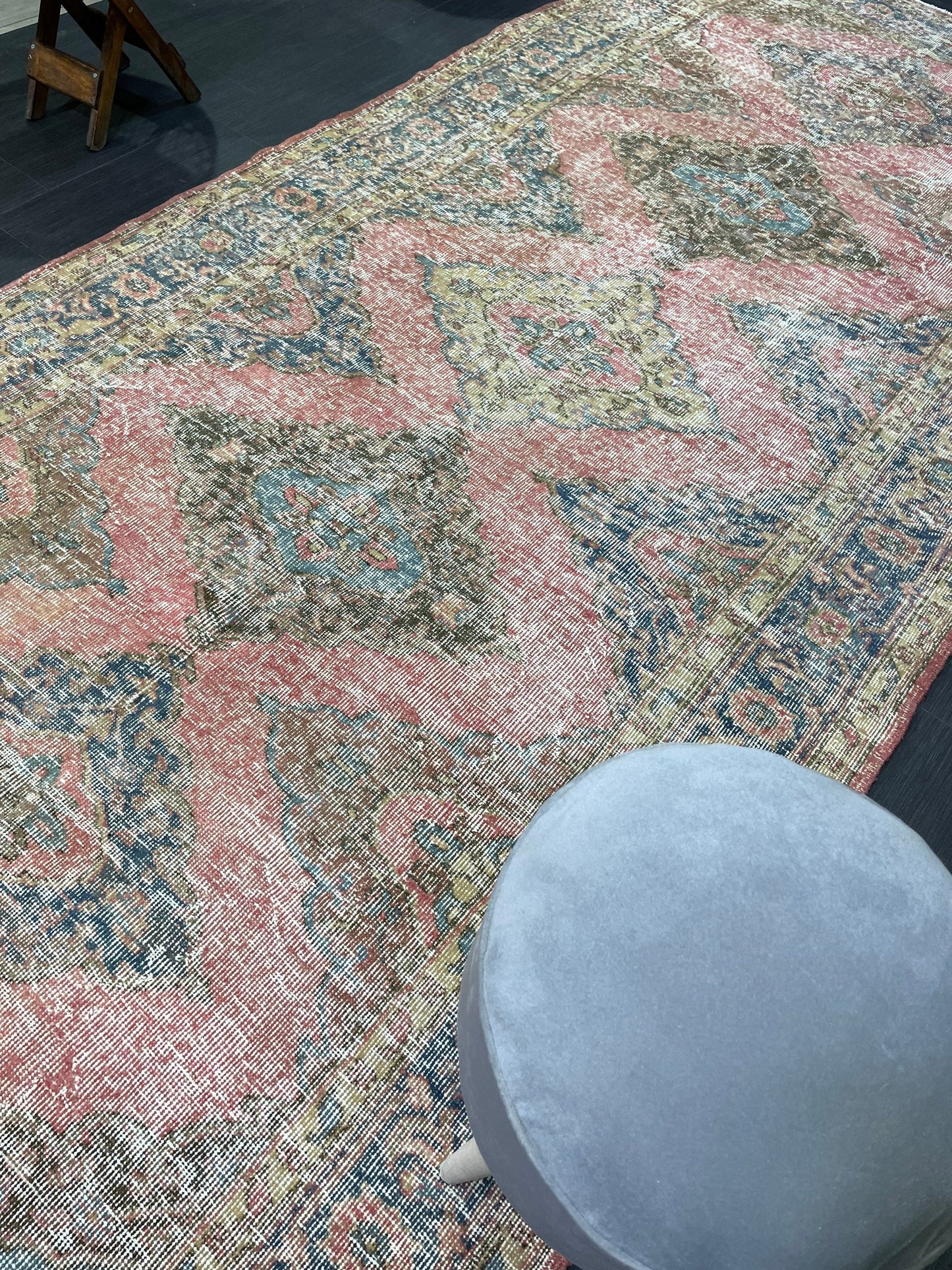 Muted Oriental Runner Rug 4.10 x 11.2 , Turkish Runner Rug, Vintage Runner Rug Hallway Runner Rug Kitchen Runner Rug Persian Wool Runner Rug