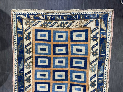 Antique Rug, TURKISH RUG, VINTAGE Rug, Living Room 3.3 x 5.2 Rug, Oushak Rug, Handmade Rug, Earth Tones rug, Persian Rug, farmhouse rug