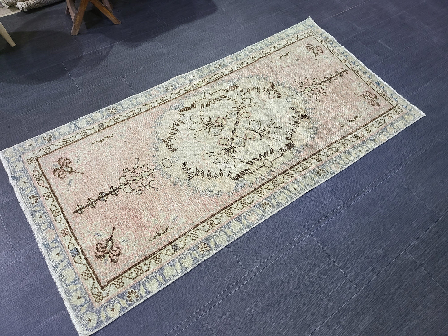 Oushak Rug, Rustic 2.10 x 5.10 Rug, Persian Rug, HandmadeRug, Turkish Rug, Farmhouse Rug, Vintage Rug, Wool rug,  vintage rug