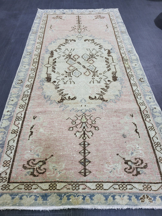 Oushak Rug, Rustic 2.10 x 5.10 Rug, Persian Rug, HandmadeRug, Turkish Rug, Farmhouse Rug, Vintage Rug, Wool rug,  vintage rug