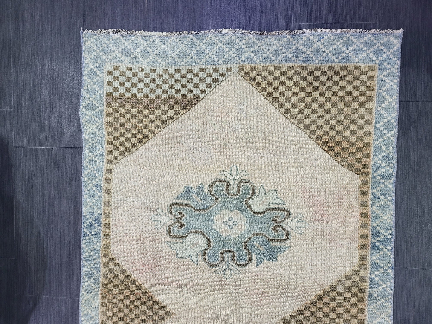 Antique Rug, Vintage 3.3 x 5.8 Rug, Turkish Wool Rug, Oushak Rug, Fine Knotted Rug, Hand Knotted Rug, Persian Rug, Handmade Rug