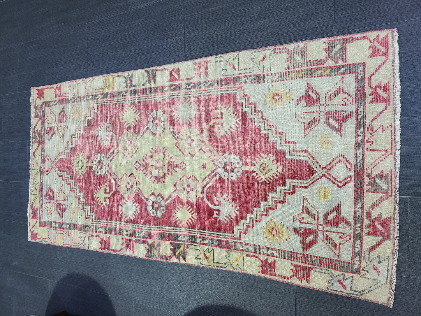 Handmade Rug, Oushak Rug, 2.5 x 5 Rug, Antique Rug, Turkish Rug, Farmhouse Rug, Vintage Rug, Wool Persian rug