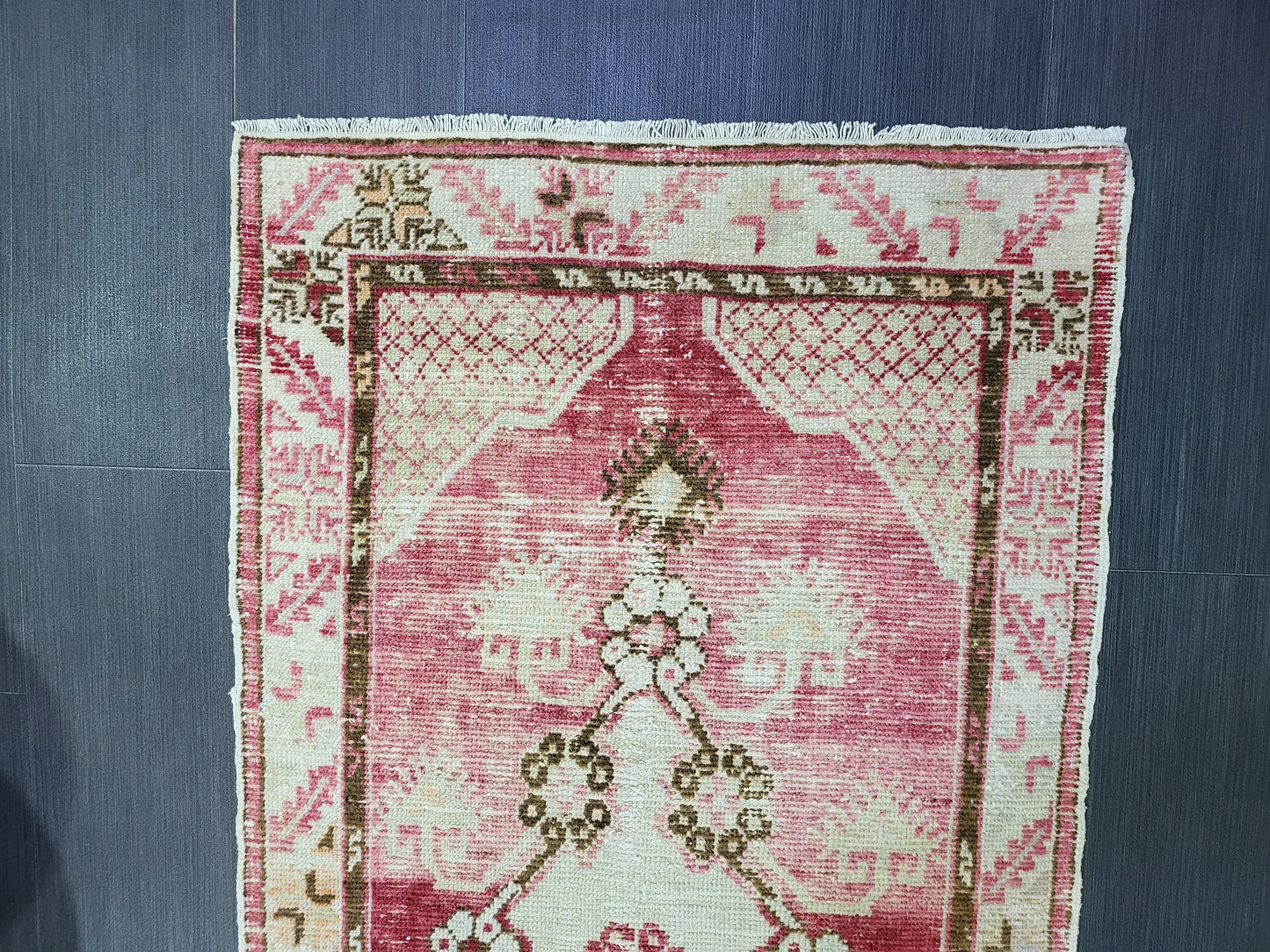 Handmade Rug, Oushak Rug, 2.7 x 5 Anatolian Rug, Hand Knotted Turkish Rug, Persian Rug, Vintage Rug, Wool rug