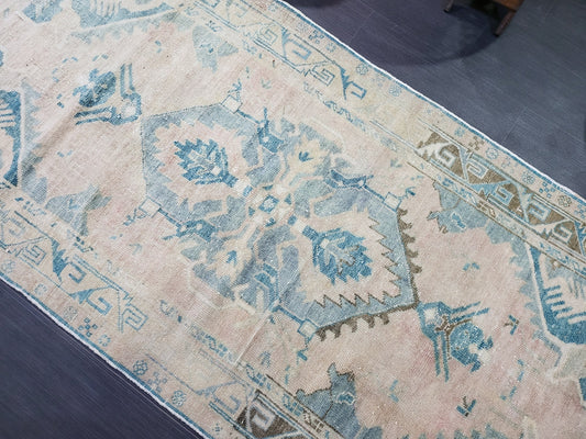 OUSHAK RUG, TURKISH 3.4 x 7.2 Rug, Vintage Persian Rug, Vintage Rug, Wool Handknotted Rug, Handmade Rugs, Vintage Turkish Rug